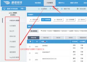 國微cms系統(tǒng)后臺概要